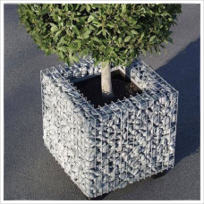 Габион ландшафтный кашпо спиральный оцинкованный (Ц) СК 0,45х0,45х0,7х4х50х50 мм ГОСТ Р 58120-2018