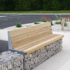 Габион-скамья со спинкой оцинкованный спиральный 1,4х0,5х04х1,4х0,2х0,8х4х50х50 мм ТУ 25.93.13-004-52757089-2021