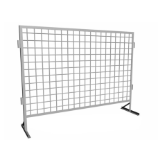 Защитное ограждение мобильное оцинкованное эмалированное (ЦП RAL) 2550х400х1800х3,8х100х100 мм